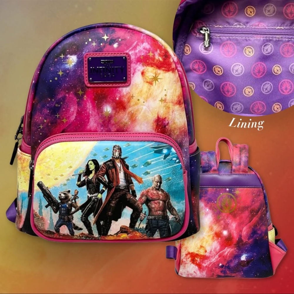 Loungefly Guardians of the Galaxy Marvel Comics Group Shot Mini Backpack
